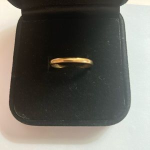 14K Yellow Gold Skinny Wedding Band